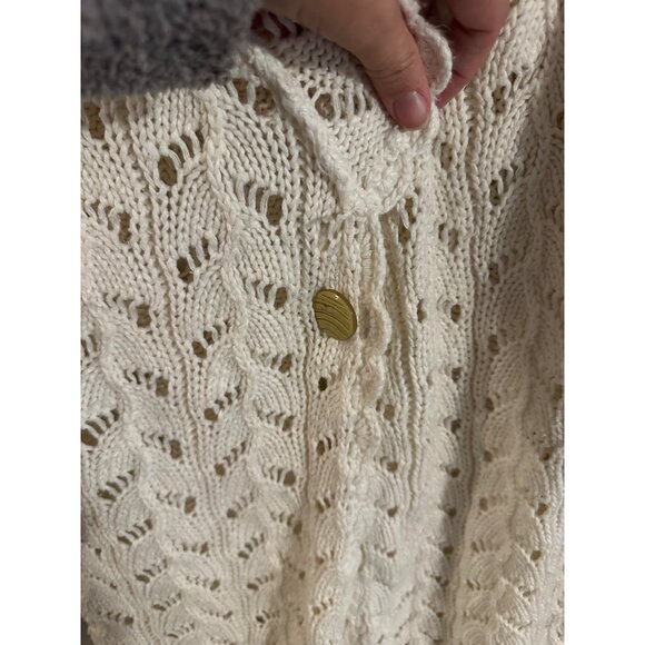 Coldwater Creek Ramie & Cotton Chunky Knit Cardigan - Picture 5 of 11